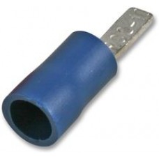 Insulated Blue 27 Amp 18 mm Blade Contact Crimp Terminal 
